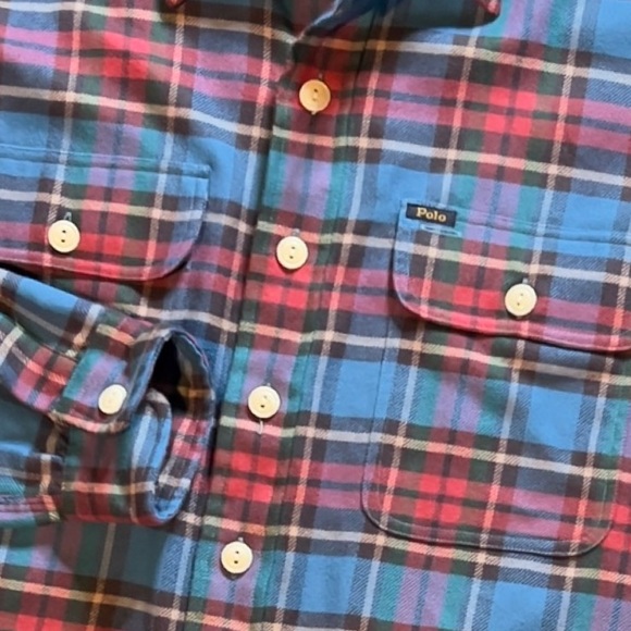 Polo by Ralph Lauren Classic Fit Performance Flannel Shirt - Picture 9 of 16